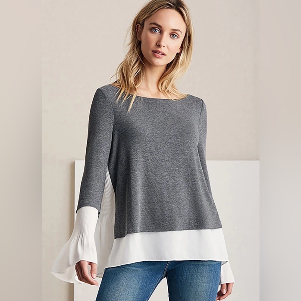 BAILEY/44 Black Cut Out V-Neck Sweater